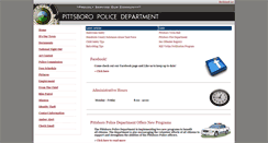 Desktop Screenshot of pittsboropolice.org