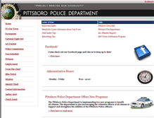 Tablet Screenshot of pittsboropolice.org